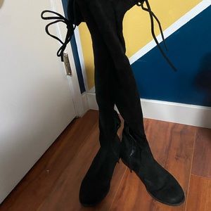 Over the Knee Black Boots